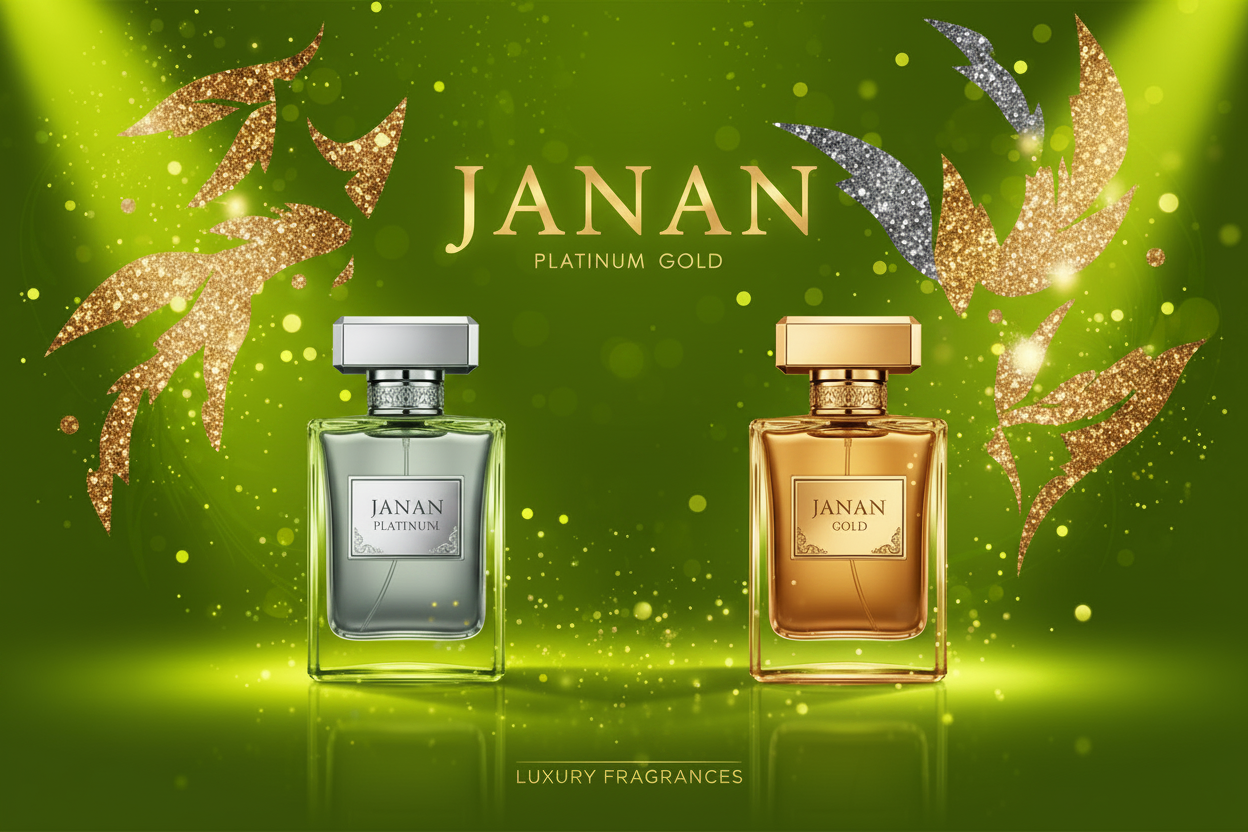 JANAN Perfume Banner - Green Theme